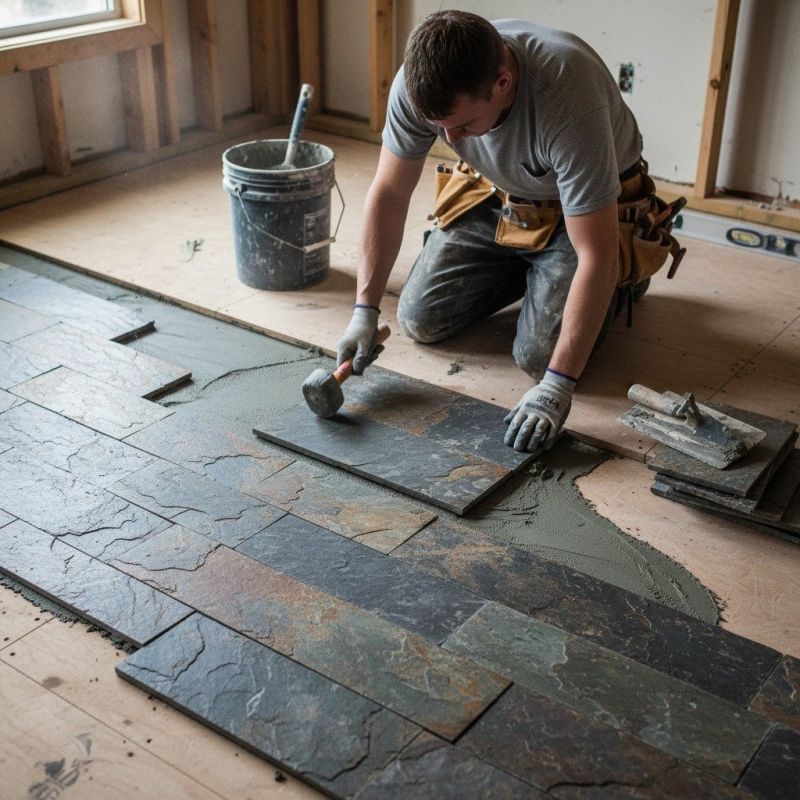 Contact About Slate Tile Floor Installation