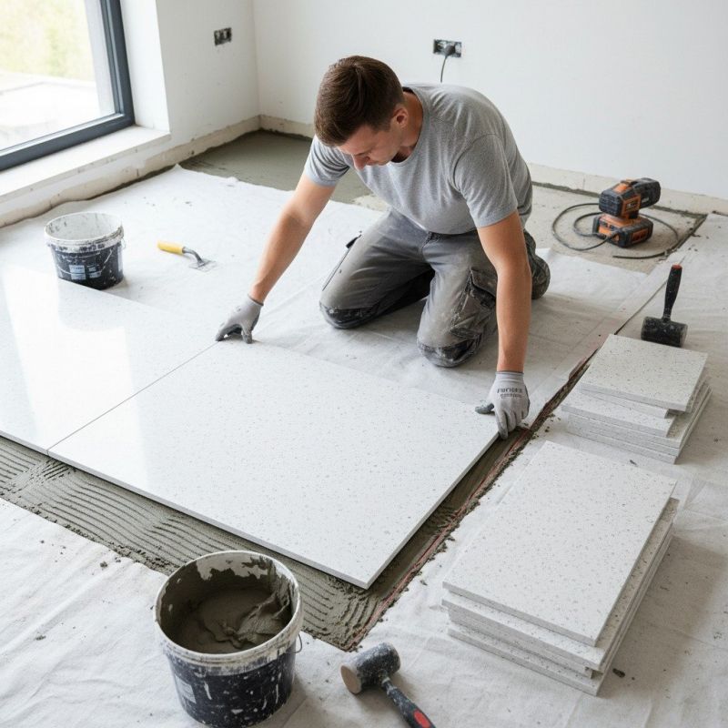 Tile Floor Installation